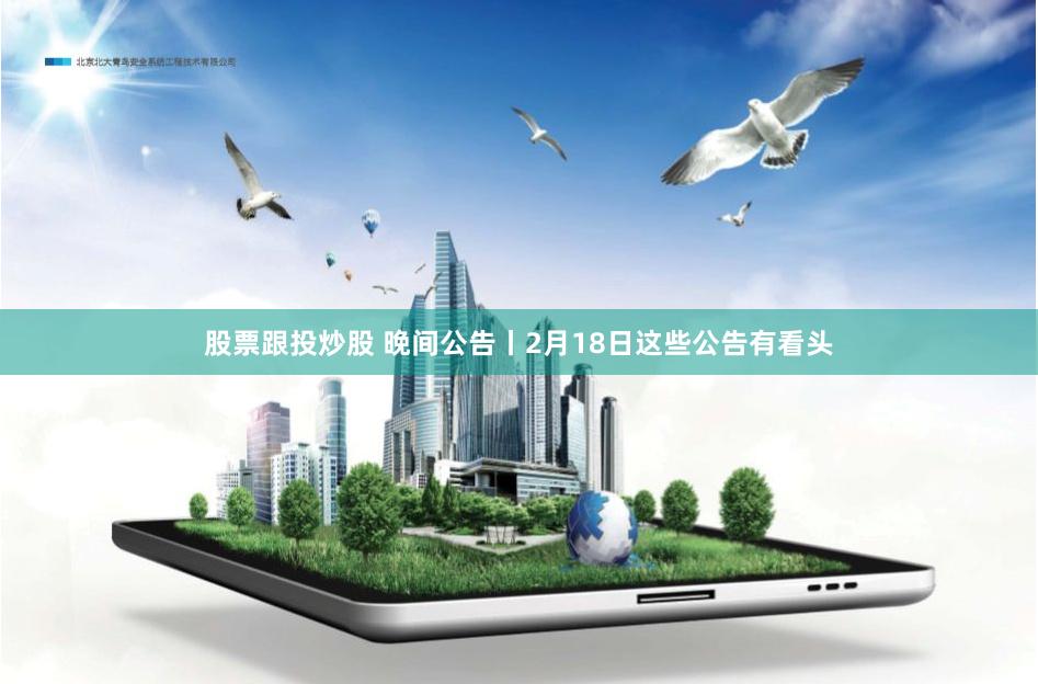 股票跟投炒股 晚间公告丨2月18日这些公告有看头